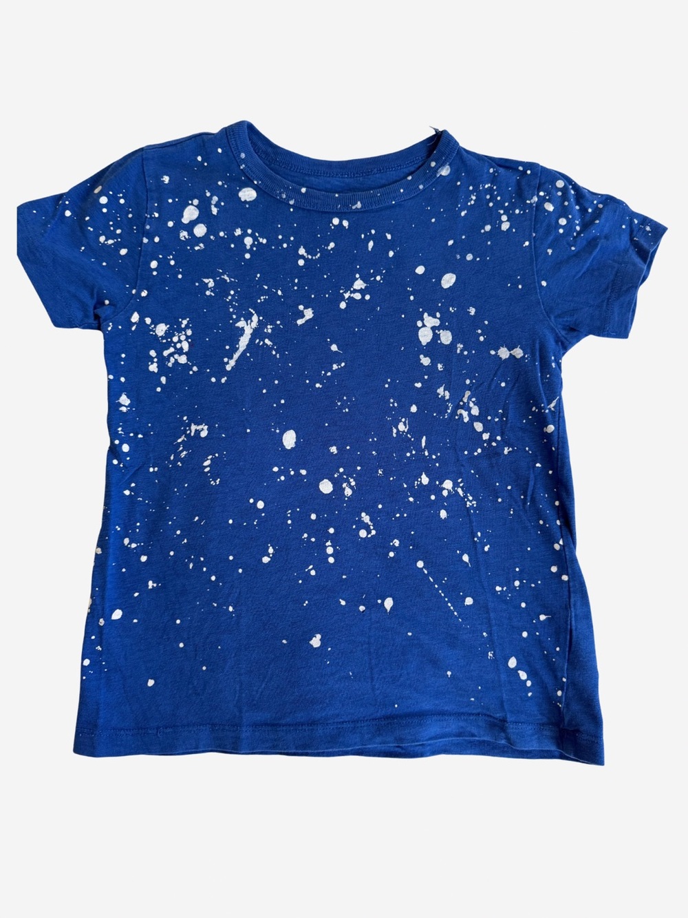 Crewcuts Royal Blue Tee with White Paint-Splatter